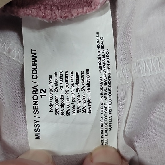 Flutter & Kick Maternity Skinny Ankle Jeans size 12 Rose Pink - Picture 15 of 16